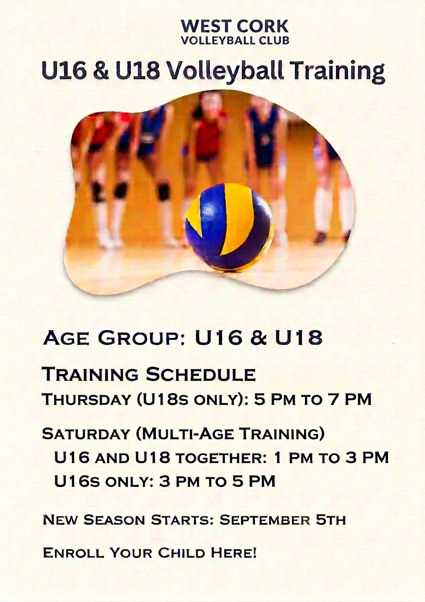 U10 Volleyball Training ๐ Age Group Under 10 Days Tuesdays Time 400 - 530 PM New Season Starts September 2nd Enroll Your Child Here! (3)