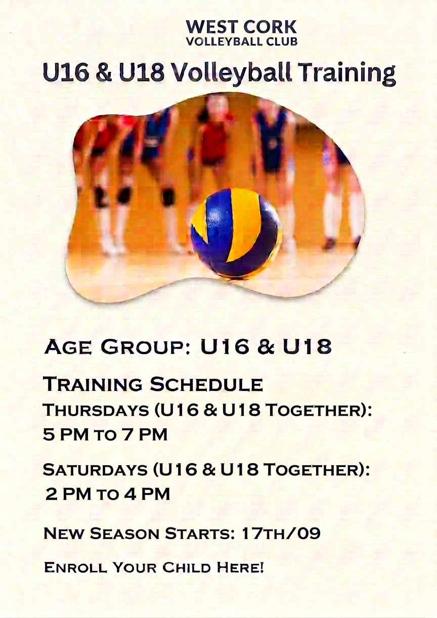 U10 Volleyball Training ๐ Age Group Under 10 Days Tuesdays Time 400 - 530 PM New Season Starts September 2nd Enroll Your Child Here! (3)